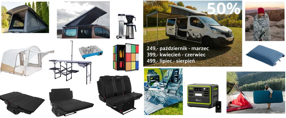 kamper wynajem Poznań wyposażenie